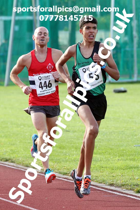 3000 metres, NECAA Open Meeting, Morpeth, Sunday, September 27th. David T. Hewitson/Sports for All Pics